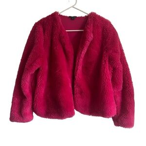 Wild Fable Pink Fur Jacket Size L